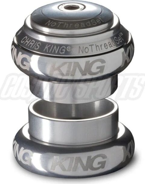 Chris King Sotto Voce NoThreadSet 1 1/8" straight Steuersatz komplett externe Lagerschalen (EC) schwarz