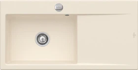 Villeroy & Boch Subway Style 60 Einbau Becken links mit Ablauffernbedienung ivory