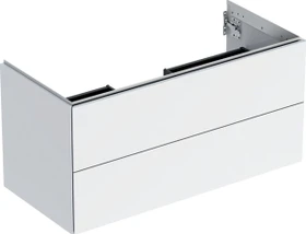 Geberit ONE Unterschrank für Waschtisch, mit zwei Schubladen, 105cm, weiß/lackiert hochglanz