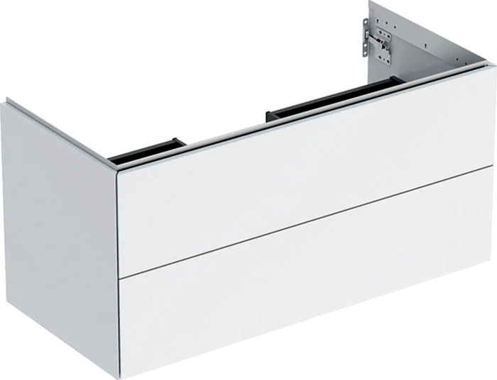 Geberit ONE Unterschrank für Waschtisch, mit zwei Schubladen, 105cm, weiß/lackiert hochglanz