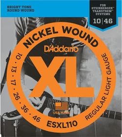 D'Addario XL Nickel Wound Regular Light Double Ball End