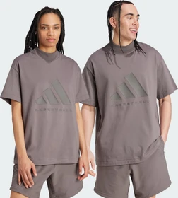 adidas Basketball 001 T-Shirt kurzarm charcoal