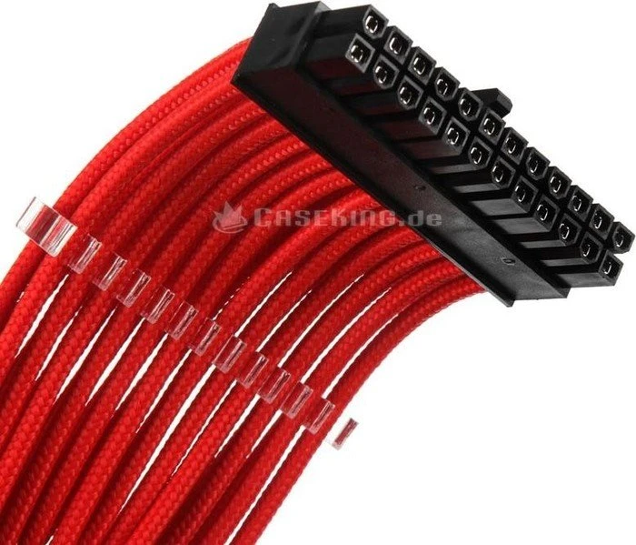 Phanteks Verlängerungskabel Kit für Netzteile, rot, 500mm