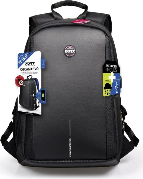 Port Designs Chicago Evo 13/15.6" Notebook-Rucksack, schwarz