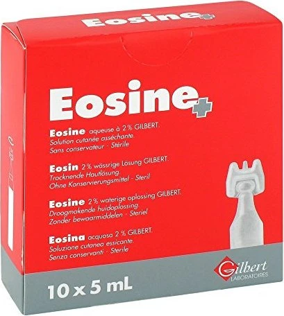 Eosin 2% wässrige Pflegelösung steril, 50ml (5x 10ml)