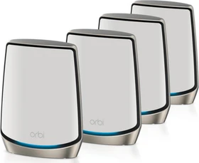 Netgear Orbi Wi-Fi 6, 860 Serie RBK863S, AX6000, Router und 3x Repeater Set, 4er-Bundle (RBK864S-100EUS / RBK864S-100UKS)