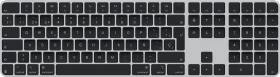 Apple Magic Keyboard mit Touch ID und Ziffernblock für Mac mit Apple Chip (USB-C), schwarz/silber, USB/Bluetooth, ES (MXK83Y/A)