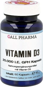 Hecht Pharma Vitamin D3 20.000 I.E. GPH Kapseln, 60 Stück