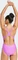 adidas Big Bars Badeanzug purple burst (Damen) Vorschaubild