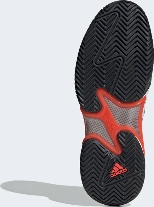 adidas Barricade cloud white/core black/solar red (Herren)
