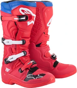 Alpinestars Tech 5 Motorradstiefel rot/blau