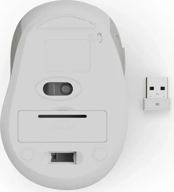 Hama WM-400 Silent Wireless 6-Button Mouse weiß/grau, USB