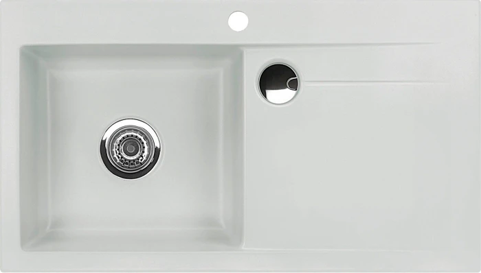 systemceram Stema 90 F Einbau Becken links alu