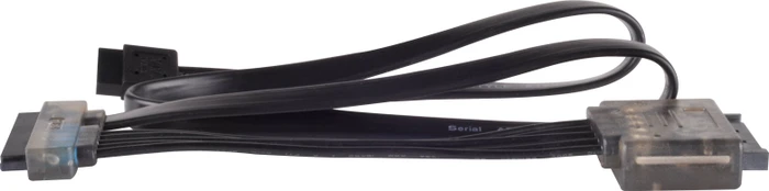 SilverStone 22-Pin SATA [Buchse] auf 7-Pin SATA [Buchse] + 15-Pin SATA [Stecker] Adapterkabel