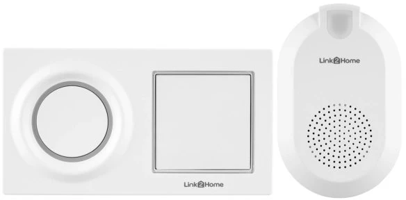 REV Ritter Link2Home WiFi Funk-Gong mit Taster weiß, Funk-Gong