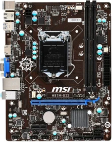 MSI H81M-E33 (Intel 1150)