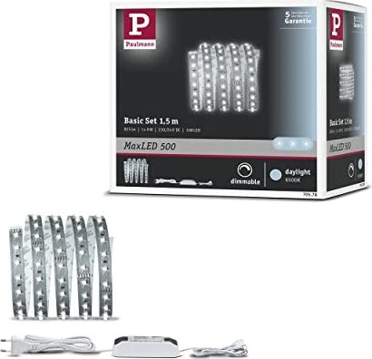 Paulmann MaxLED 500 Basisset LED-Streifen tageslichtweiß unbeschichtet 1.5m