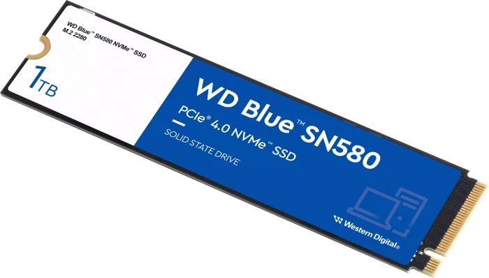 Western Digital WD Blue SN580 NVMe SSD 1TB, M.2 2280 / M-Key / PCIe 4.0 x4
