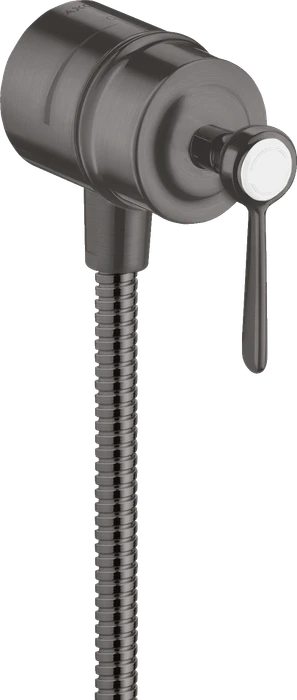 Hansgrohe Axor Montreux Wandanschluss Stop mit Rückflussverhinderer, Absperrventil und Hebelgriff brushed black chrome