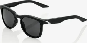 100% Hudson matte black/hiper blue multilayer mirror lens