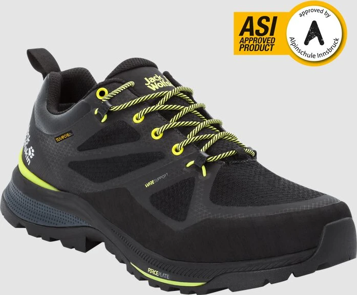 Jack Wolfskin Force Striker Texapore Low black/lime (Herren)