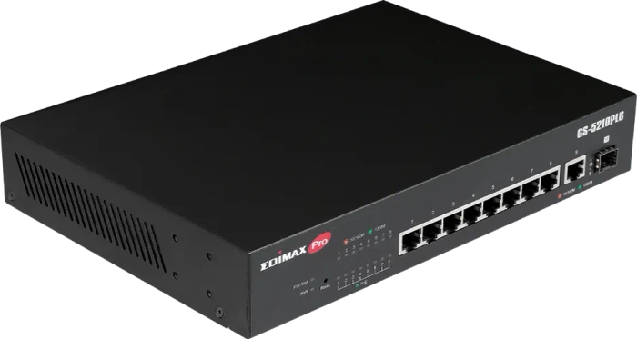 Edimax Pro GS-50 Desktop Gigabit Smart Switch, 9x RJ-45, 1x SFP, 100W PoE+