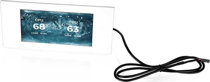 Thermaltake LCD Panel Kit 6.0" für Thermaltake View 600 TG, Monitor Kit, Snow
