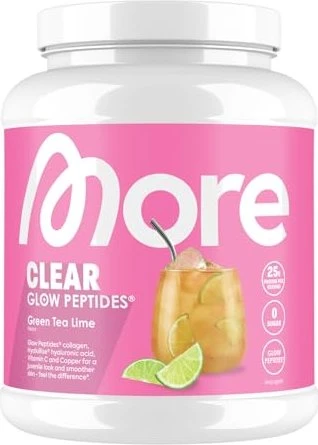More Nutrition Clear Glow Peptides Green Tea Lime 600g