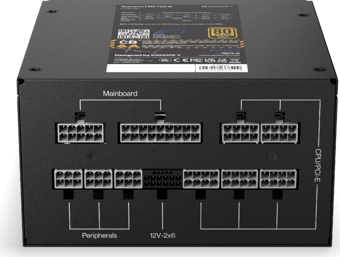 Endorfy Supremo FM6 Gold 750W, ATX 3.1