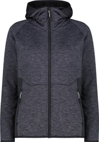 CMP Fleece Grid Tech Hoodie Jacke anthrazit melange (Damen)