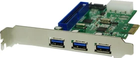 LogiLink 3x USB-A 3.0, PCIe 2.0 x1