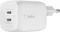 Belkin BoostCharge Pro USB-C-GaN-Ladegerät mit zwei Anschlüssen und PPS (65W) weiß Vorschaubild