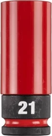 Milwaukee Shockwave Automotive Außensechskant Steckschlüssel 1/2", 21mm, 1 Stück