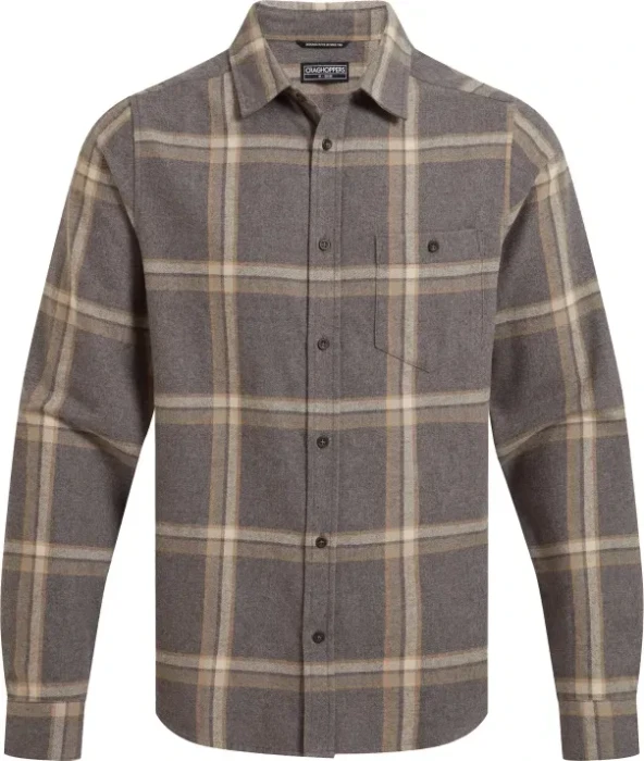 Craghoppers Gage Hemd langarm soft grey marl check (Herren)