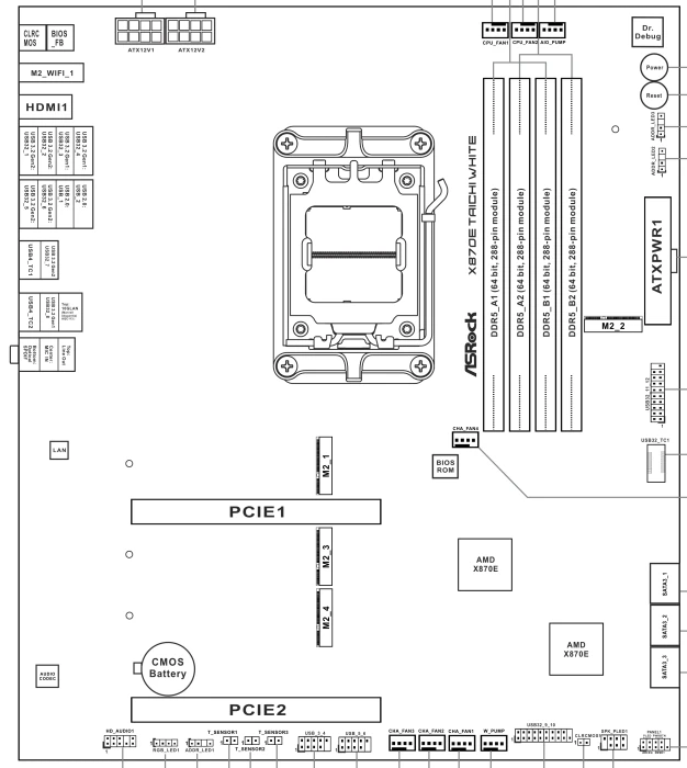 ASRock X870E Taichi White (AMD AM5)