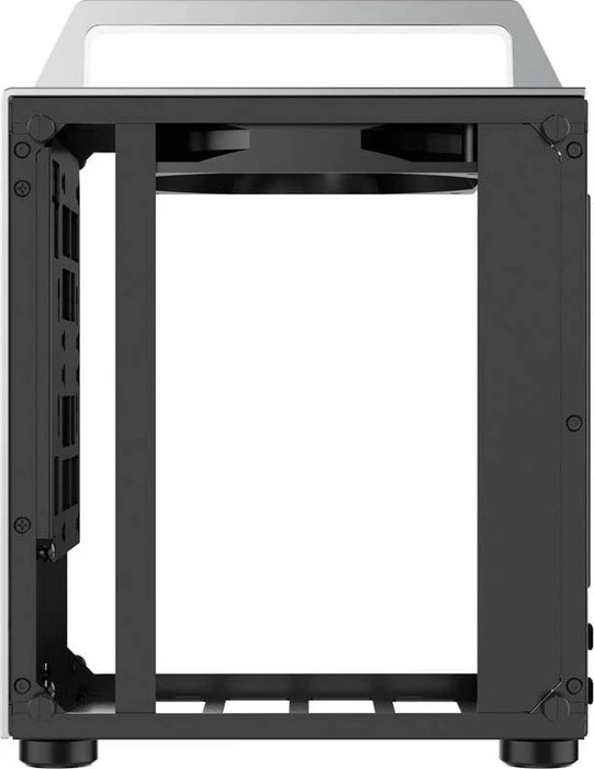 Jonsbo T8, silber, Glasfenster, Mini-ITX