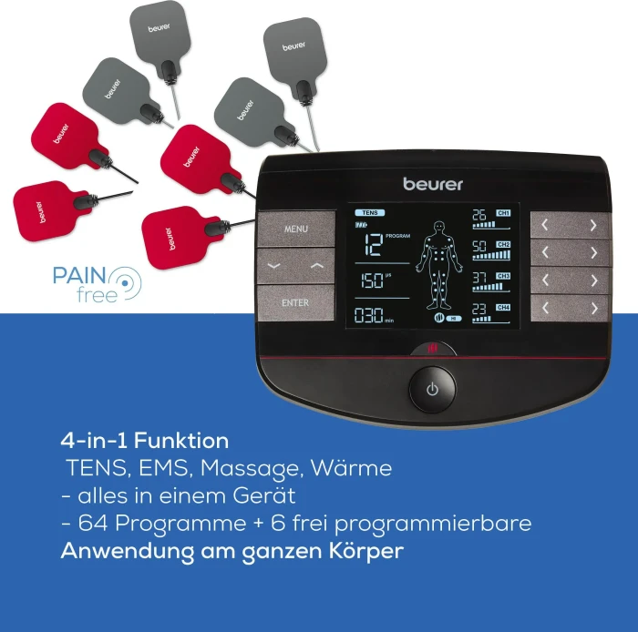 Beurer EM 89 TENS/EMS Heat Digital Massagegerät mit Wärmefunktion