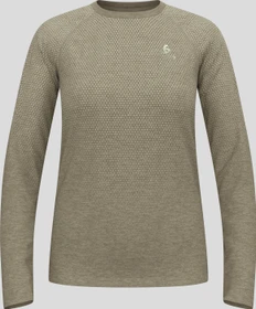 Odlo Essential Seamless Funktionsshirt langarm vetiver melange (Damen)