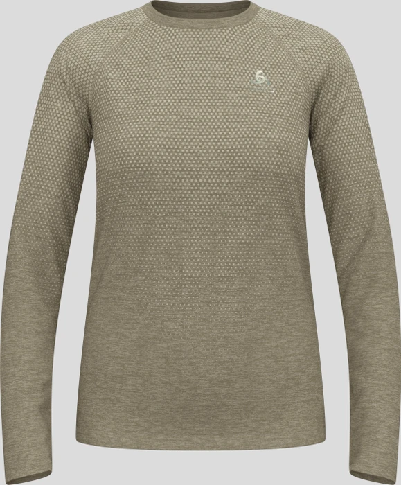 Odlo Essential Seamless Funktionsshirt langarm vetiver melange (Damen)