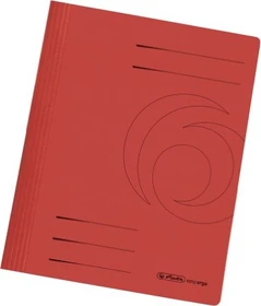 Herlitz Schnellhefter Karton gefaltet, A4, rot,   10er-Pack