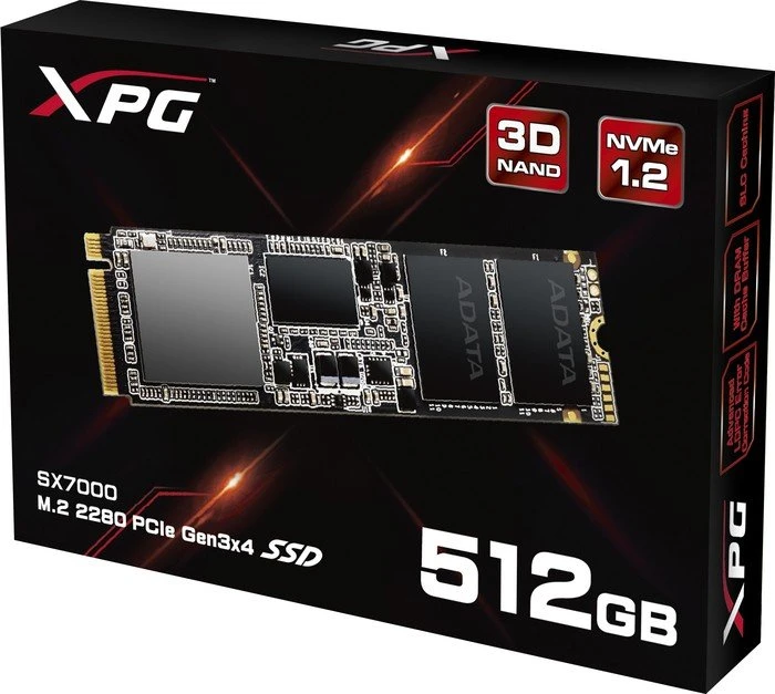 ADATA XPG SX7000 512GB, M.2 2280 / M-Key / PCIe 3.0 x4
