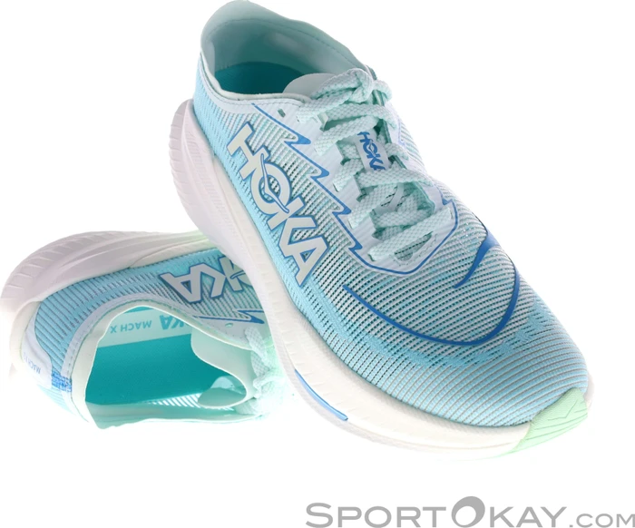 Hoka Mach X 2 snow melt/blue spark (Damen)