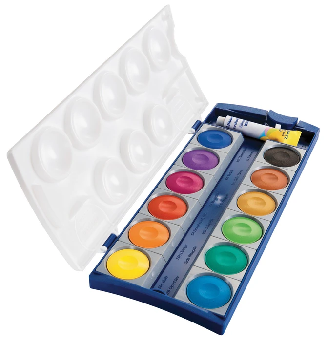 Pelikan K12 Deckfarbkasten blau, 12 Farben