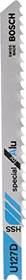 Bosch Professional U127D HSS Special for Alu Stichsägeblatt, 92mm, 3 Stück