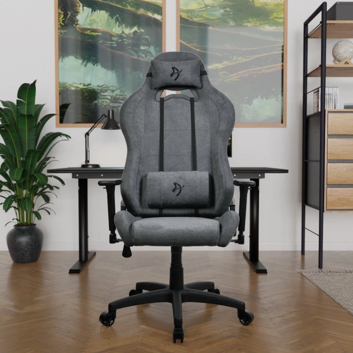 Arozzi Torretta Soft Fabric V2 2023 Edition Gamingstuhl, ash