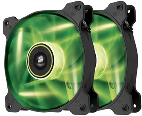 Corsair Air Series SP120 LED Green High Static Pressure, 120mm, 2er-Pack