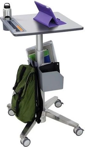 Ergotron LearnFit mobiler Arbeitsplatz 61x56cm grau/grau