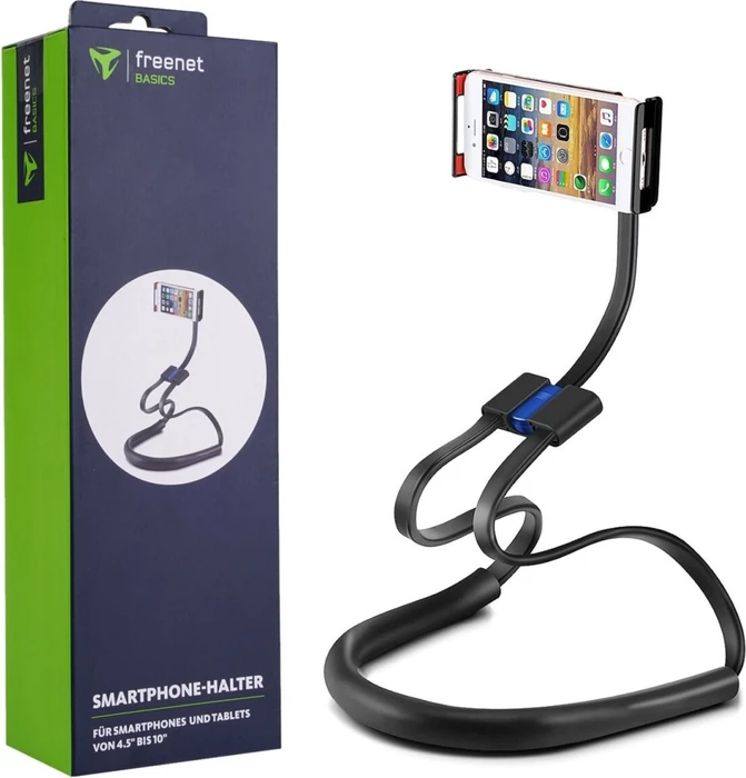 Freenet Basics Nacken-Halterung für Smartphone + Tablet schwarz