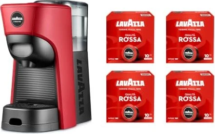 Lavazza A Modo Mio Tiny Eco inkl. Kapseln rot