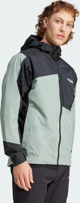 adidas Terrex Xperior Hybrid Rain.RDY Funktionsjacke silver green/black (Herren)